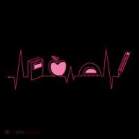Teacher Heartbeat Hoodie thumb 7