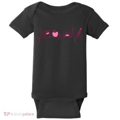 Teacher Heartbeat Baby Bodysuit