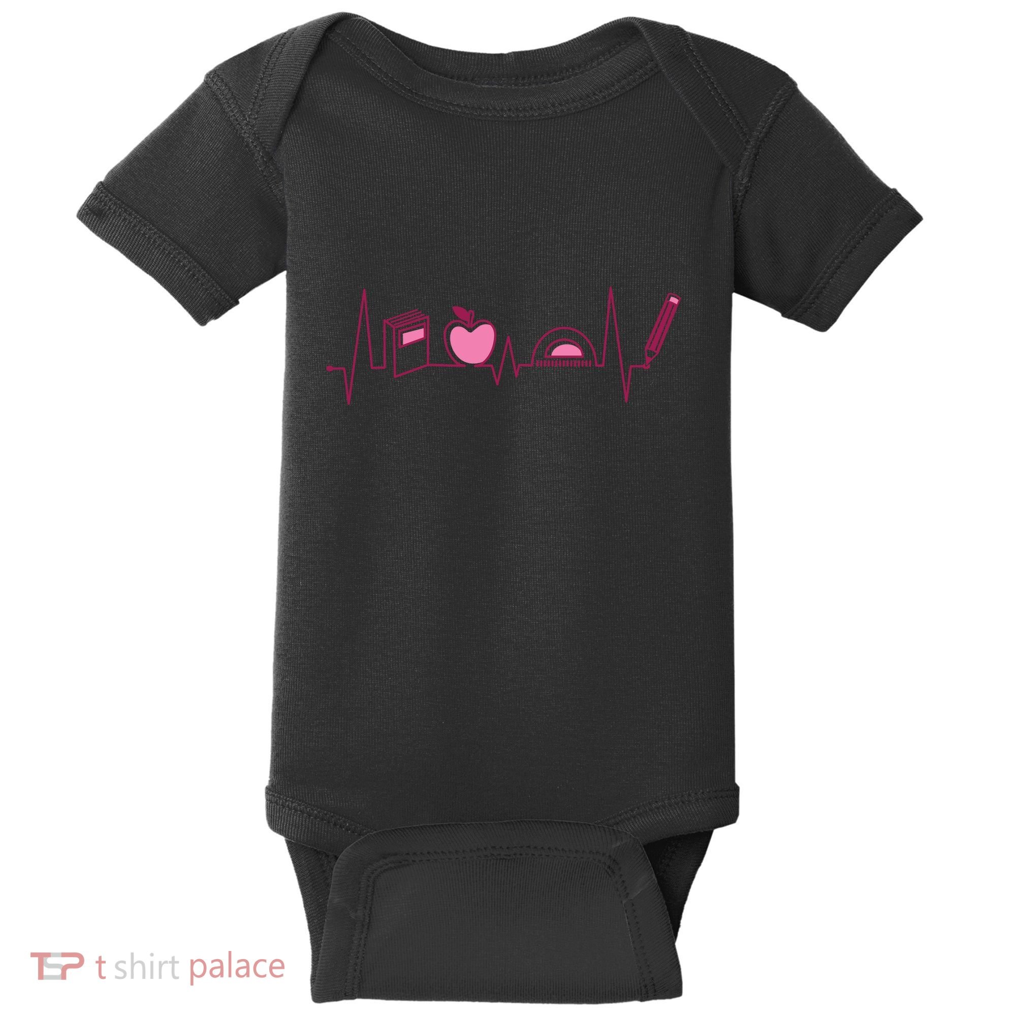 Teacher Heartbeat Baby Bodysuit
