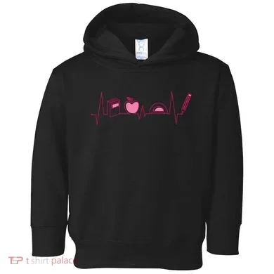 Teacher Heartbeat Toddler Hoodie