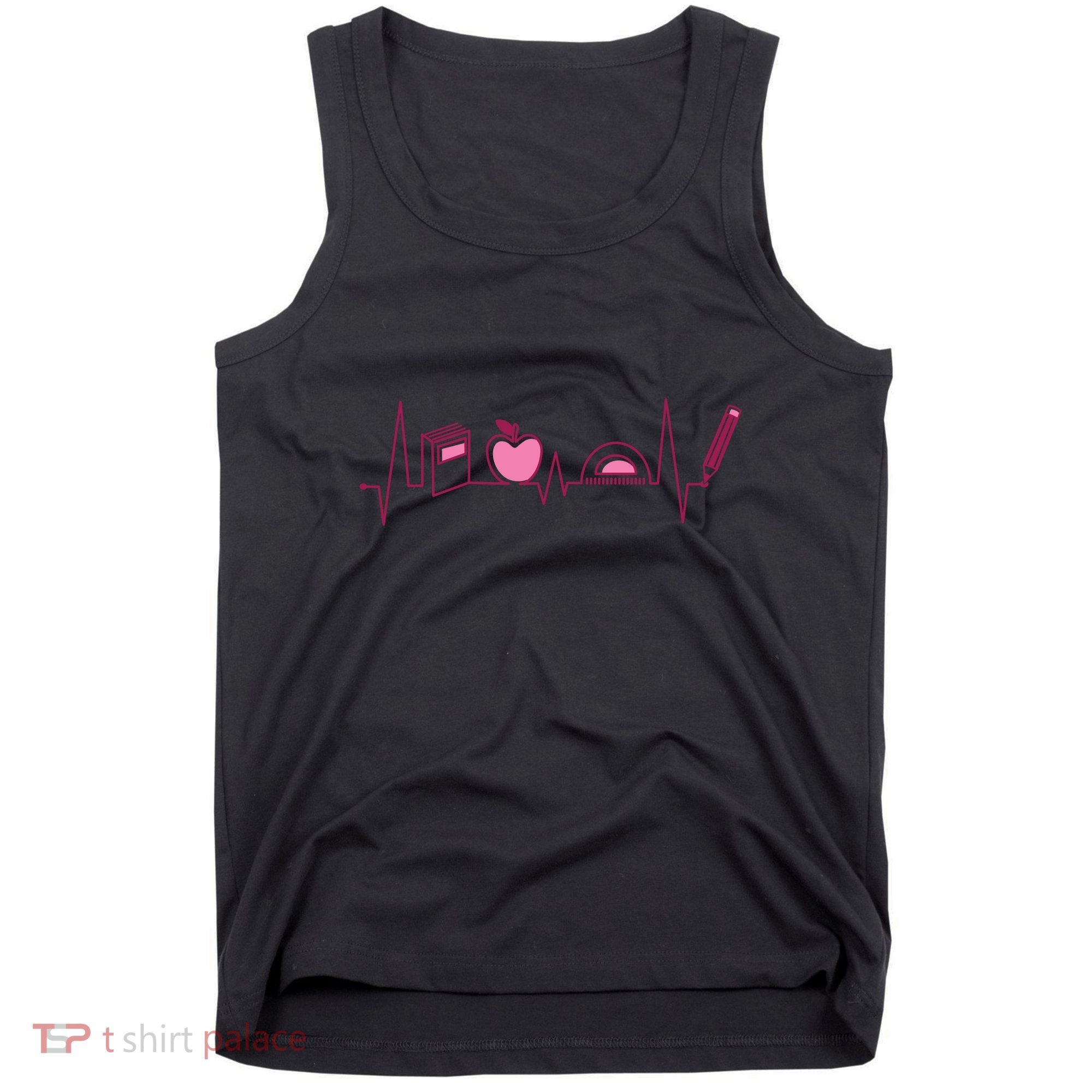 Teacher Heartbeat Tank Top