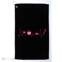 Teacher Heartbeat Golf Towel thumb 0