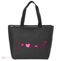 Teacher Heartbeat Tote Bag thumb 0