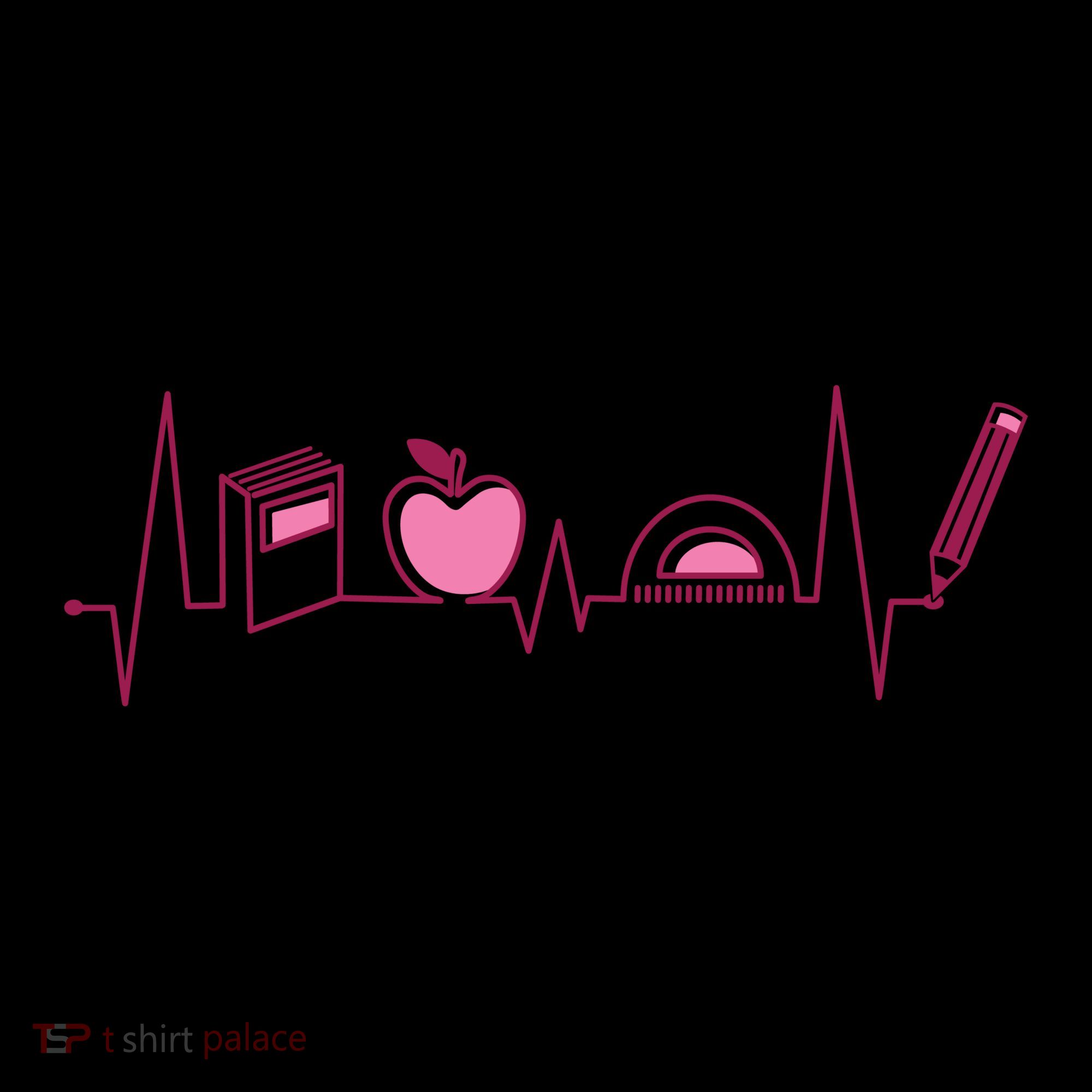 Teacher Heartbeat Tote Bag