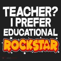 Teacher? I Prefer Educational Rockstar Women's Sweatshirt thumb 2