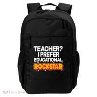 Teacher? I Prefer Educational Rockstar Backpack thumb 0