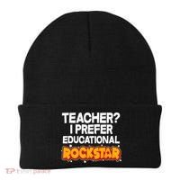 Teacher? I Prefer Educational Rockstar Beanie thumb 0
