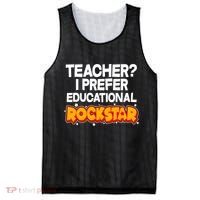 Teacher? I Prefer Educational Rockstar Mesh Reversible Basketball Jersey Tank thumb 0