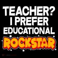 Teacher? I Prefer Educational Rockstar Mousepad thumb 1