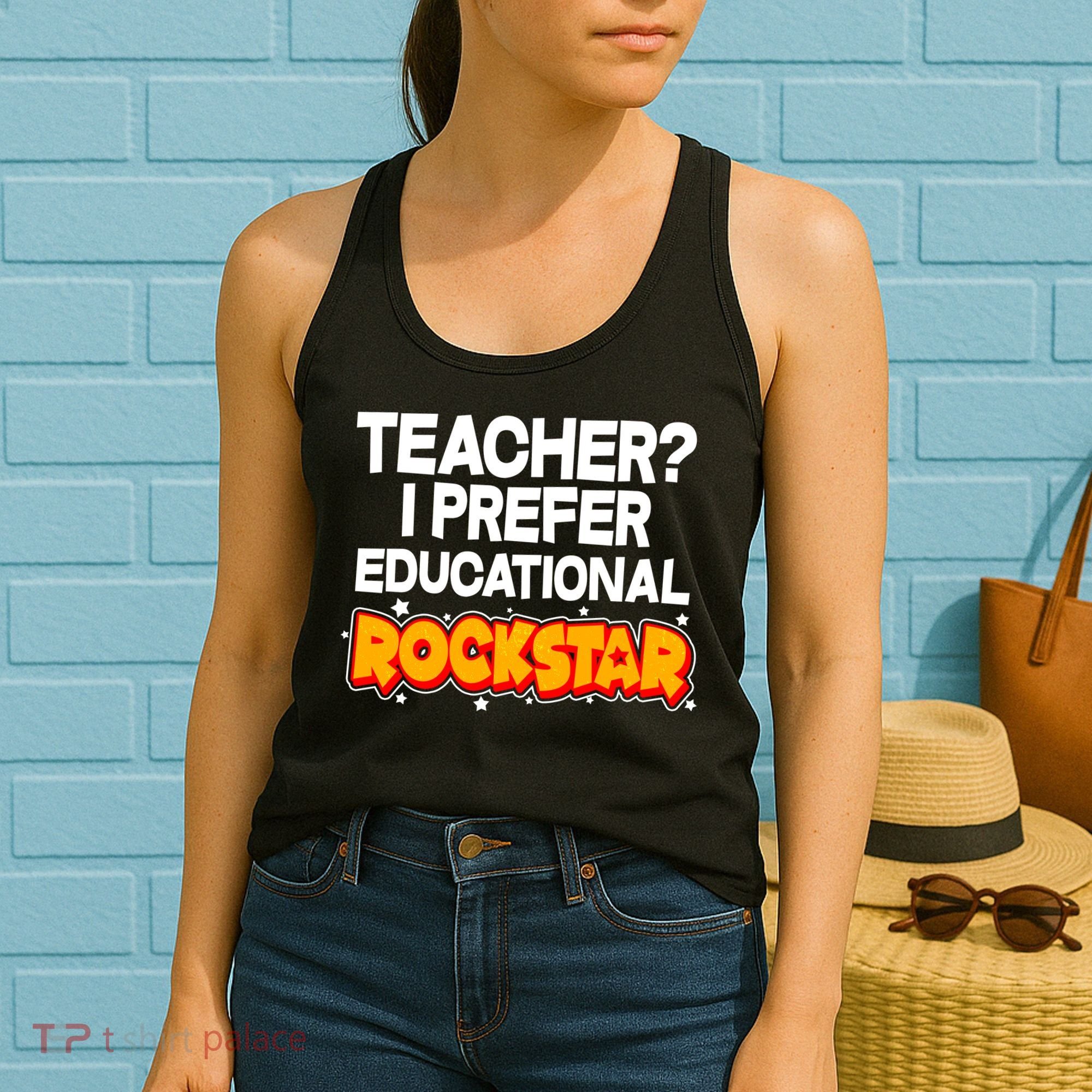 Teacher? I Prefer Educational Rockstar Women's Tank Top
