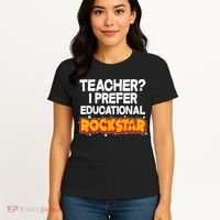 Teacher? I Prefer Educational Rockstar Women's T-Shirt thumb 4