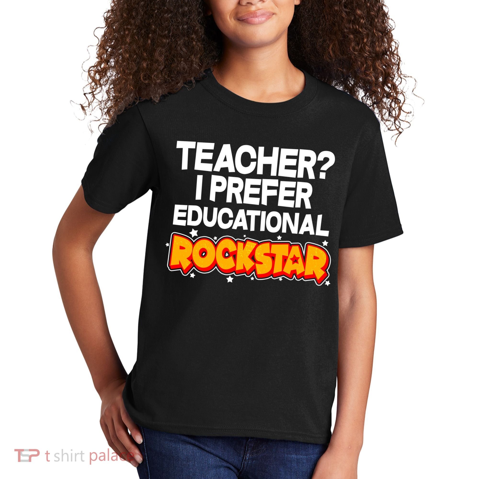 Teacher? I Prefer Educational Rockstar Kids T-Shirt