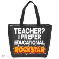 Teacher? I Prefer Educational Rockstar Tote Bag thumb 0