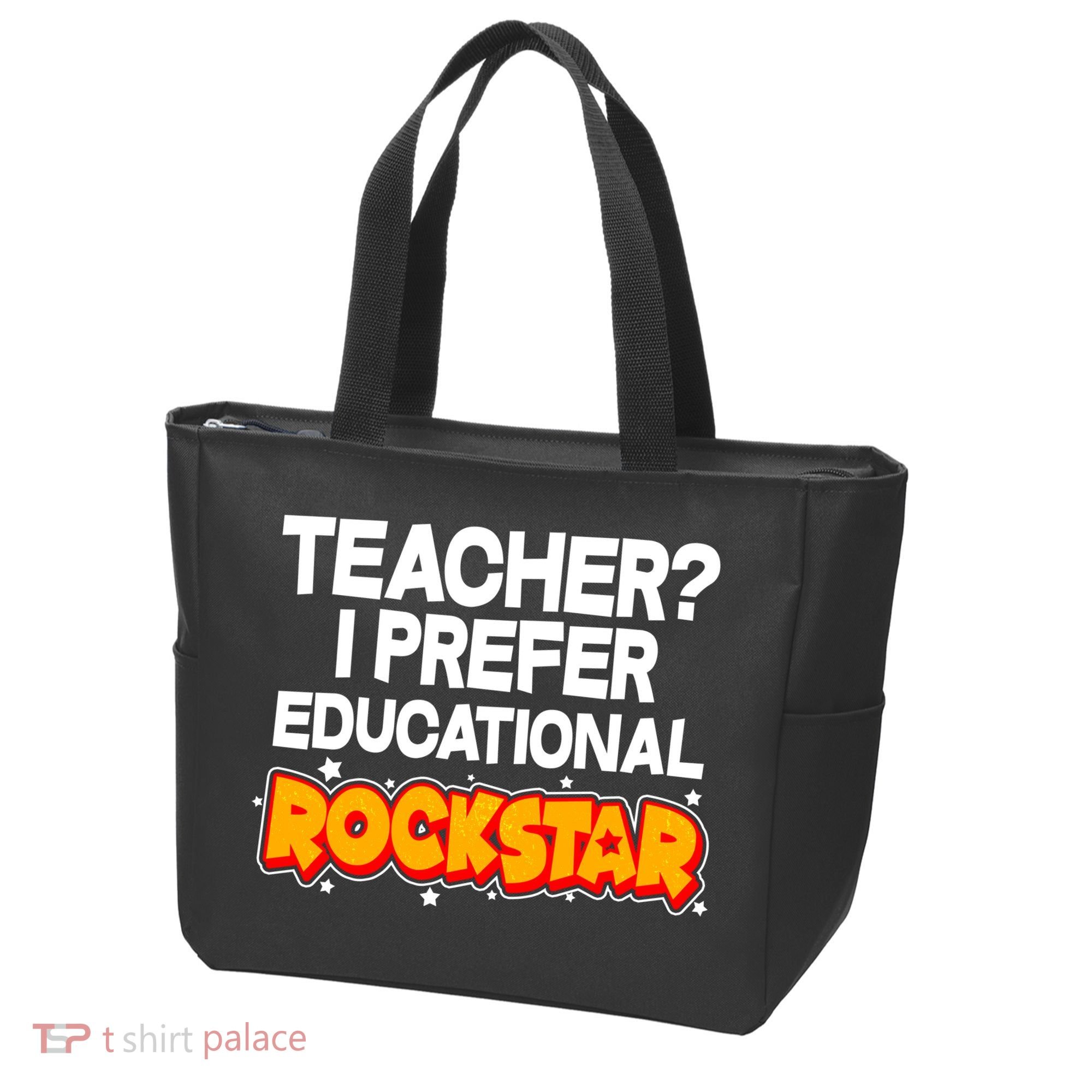 Teacher? I Prefer Educational Rockstar Tote Bag