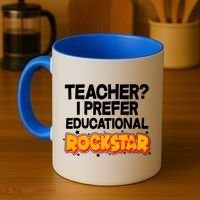 Teacher? I Prefer Educational Rockstar Coffee Mug thumb 4