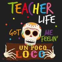 Teacher Life Got Me Feelin Un Poco Loco Beanie thumb 2