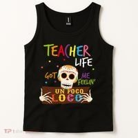 Teacher Life Got Me Feelin Un Poco Loco Tank Top thumb 2