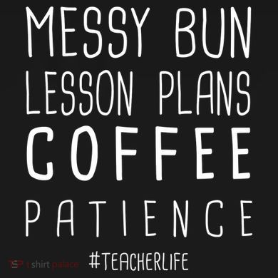 Teacher Life Messy Bun Lesson Plans Coffee Patience Performance Fleece Hoodie