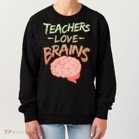 Teacher Loves Brains Women's Sweatshirt thumb 0