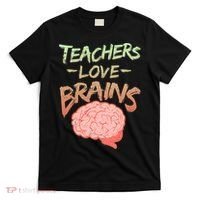 Teacher Loves Brains T-Shirt thumb 0