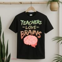 Teacher Loves Brains T-Shirt thumb 2