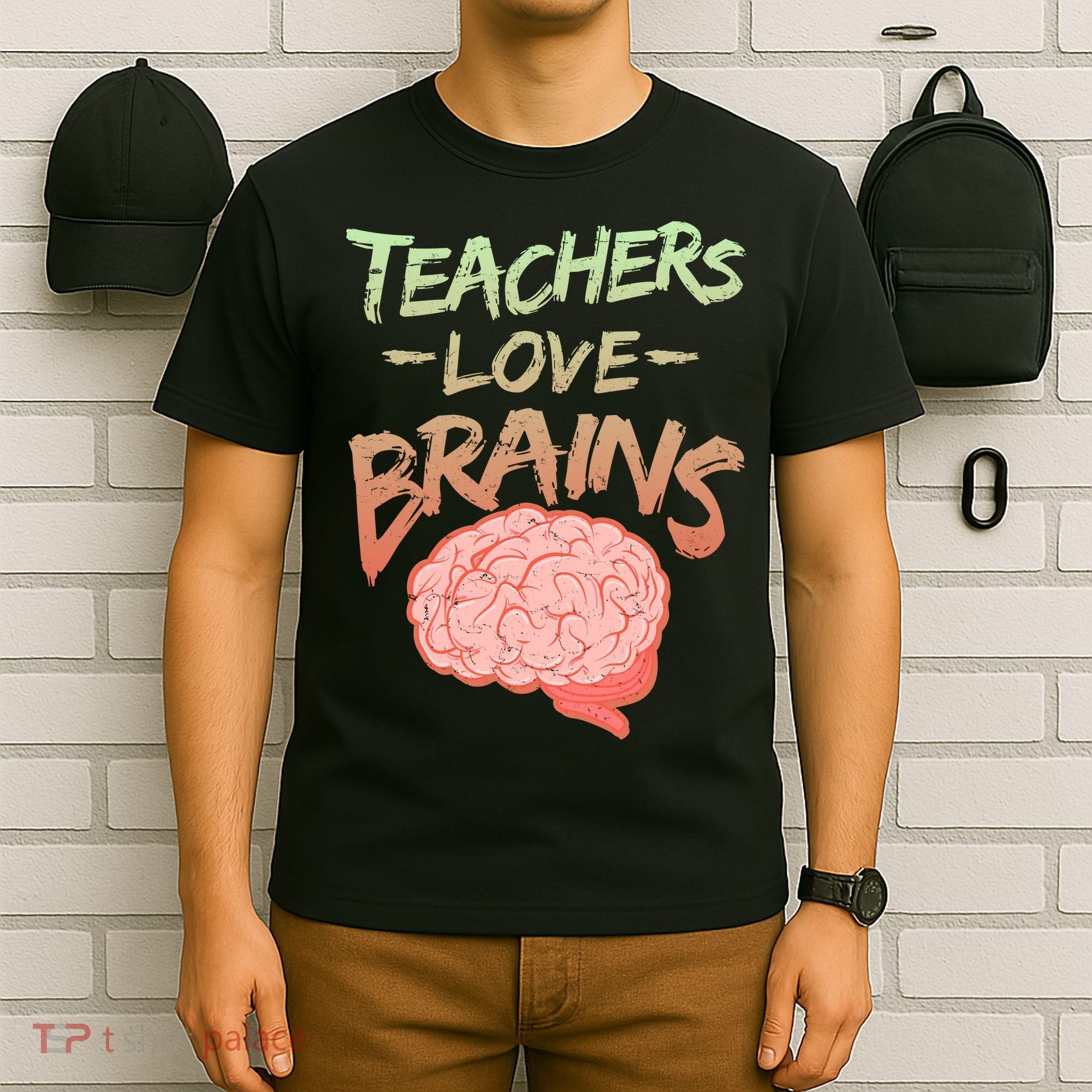 Teacher Loves Brains T-Shirt