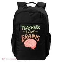 Teacher Loves Brains Backpack thumb 0