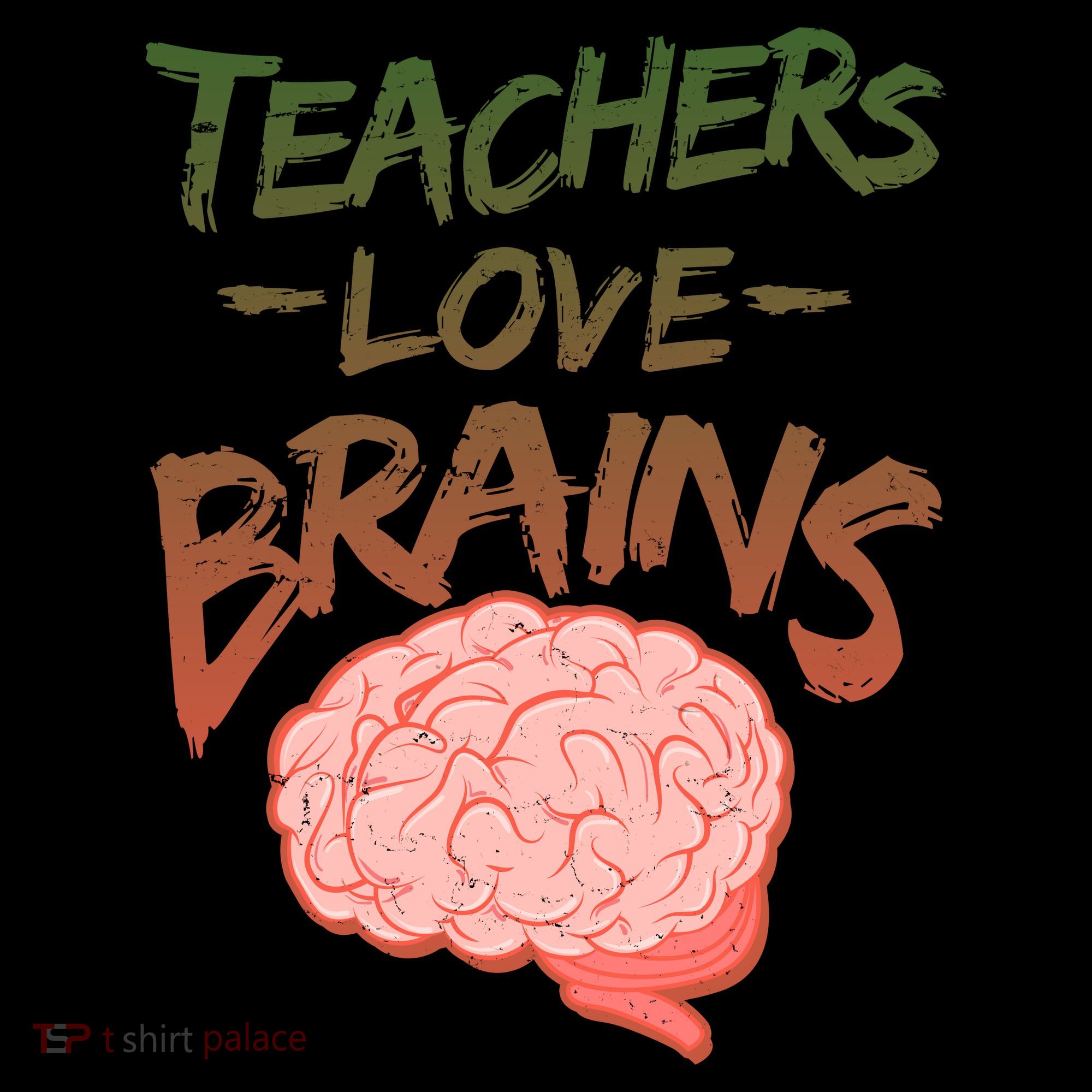 Teacher Loves Brains Coffee Mug