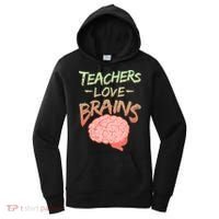 Teacher Loves Brains Women's Hoodie thumb 0