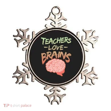 Teacher Loves Brains Ornament