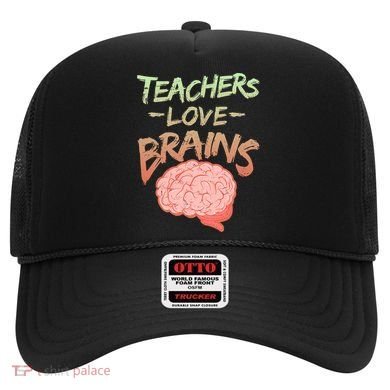 Teacher Loves Brains Hat