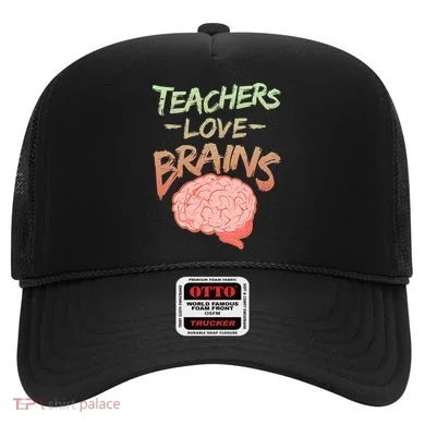 Teacher Loves Brains Hat