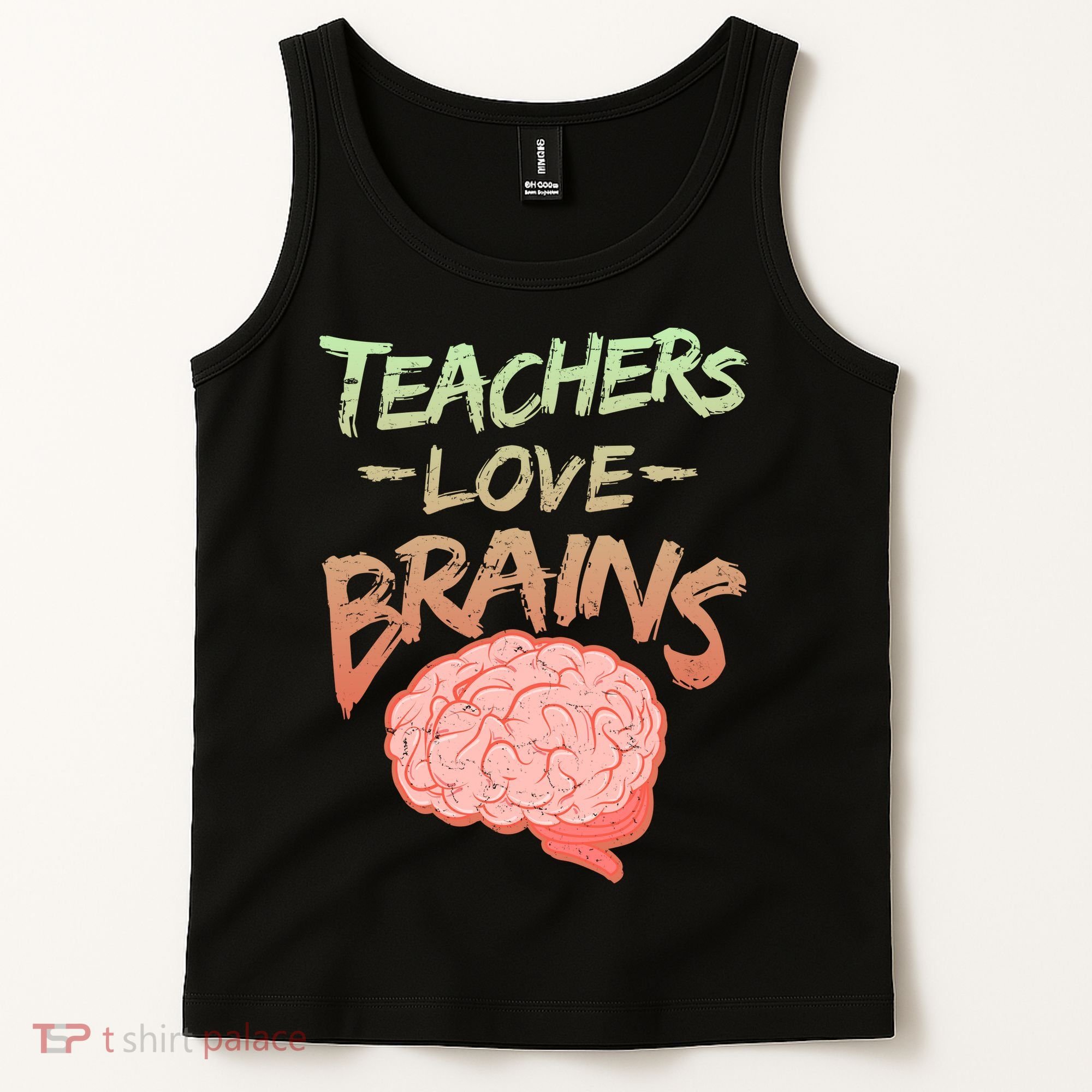 Teacher Loves Brains Tank Top