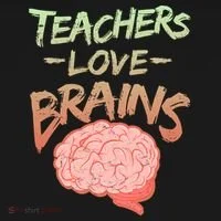 Teacher Loves Brains Women's Long Sleeve Shirt thumb 2