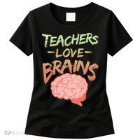 Teacher Loves Brains Women's T-Shirt thumb 0