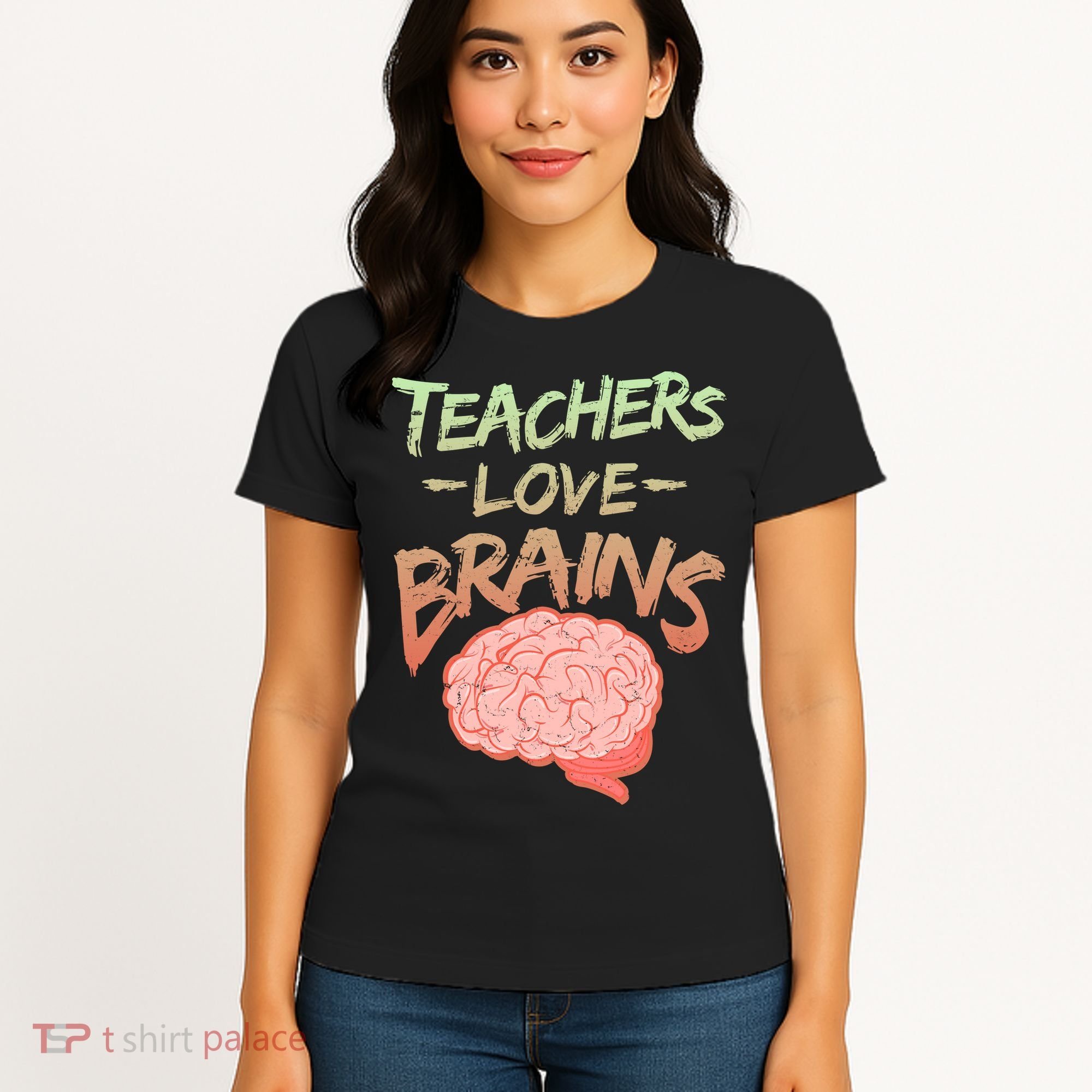 Teacher Loves Brains Women's T-Shirt