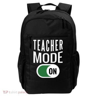 Teacher Mode On Backpack