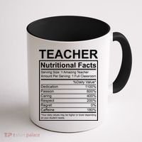 Teacher Nutritional Facts Coffee Mug thumb 1
