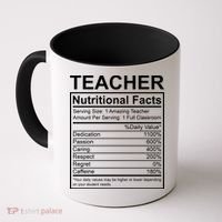 Teacher Nutritional Facts Coffee Mug thumb 0