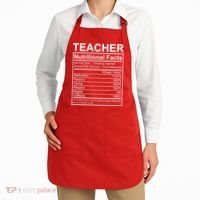 Teacher Nutritional Facts Apron thumb 2