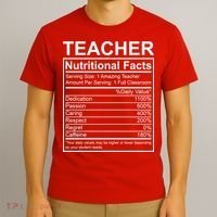 Teacher Nutritional Facts T-Shirt thumb 3