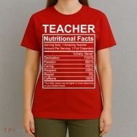 Teacher Nutritional Facts T-Shirt thumb 4