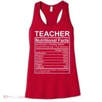 Teacher Nutritional Facts Women's Tank Top thumb 0