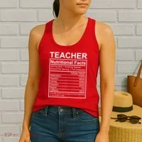 Teacher Nutritional Facts Women's Tank Top thumb 2