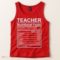 Teacher Nutritional Facts Tank Top thumb 2