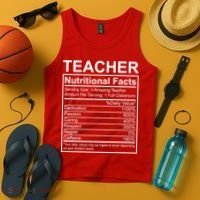 Teacher Nutritional Facts Tank Top thumb 4