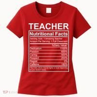 Teacher Nutritional Facts Women's T-Shirt thumb 0
