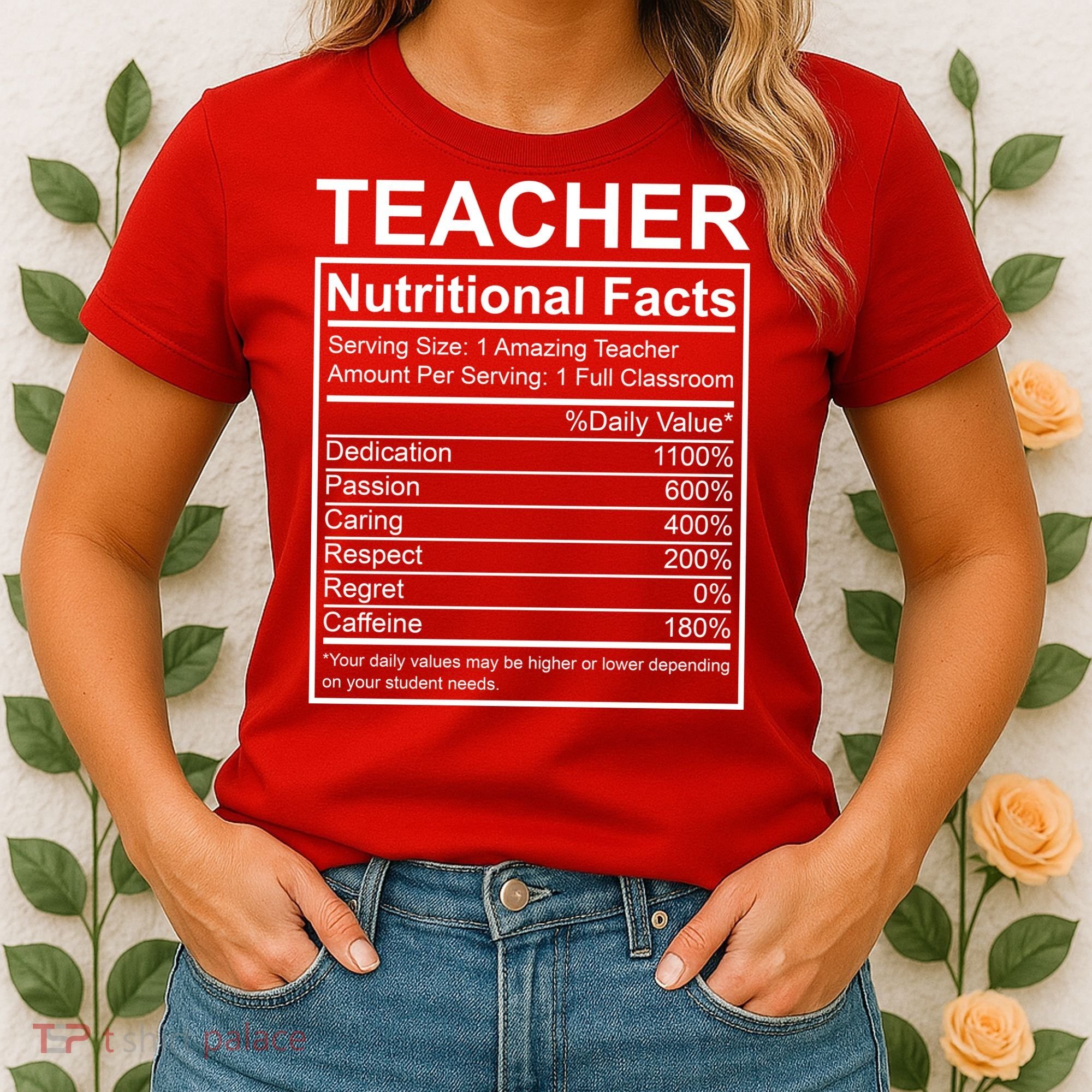 Teacher Nutritional Facts Women's T-Shirt