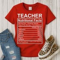 Teacher Nutritional Facts Women's T-Shirt thumb 3