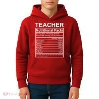 Teacher Nutritional Facts Kids Hoodie thumb 4